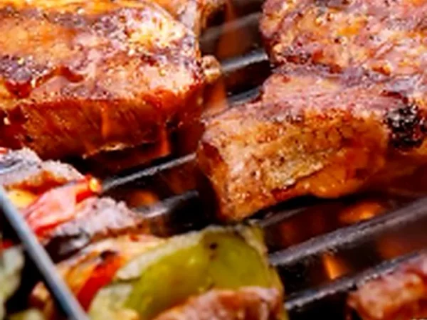 Anticuchos Armados — Punta de Lomo Market, Pichilemu